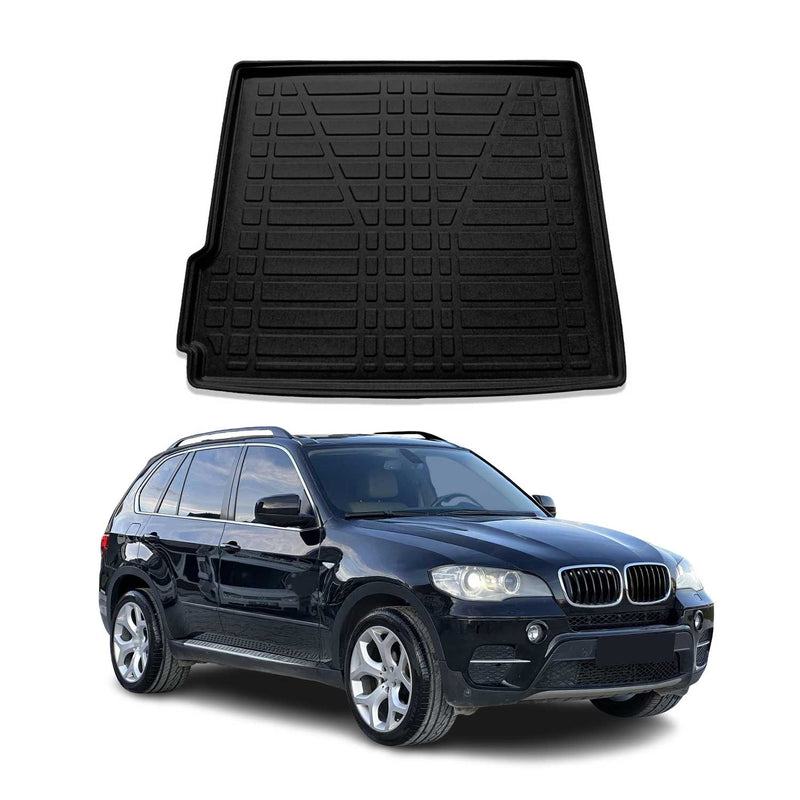 Kofferraumwanne Laderaumwanne für BMW X5 E70 2006-2013 Gummi TPE Schwarz