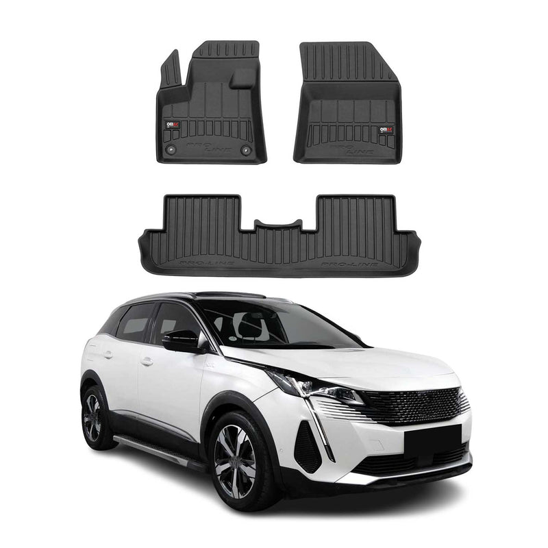 Tappetini Peugeot 3008 2016-2025 TPE Nero 4 pezzi
