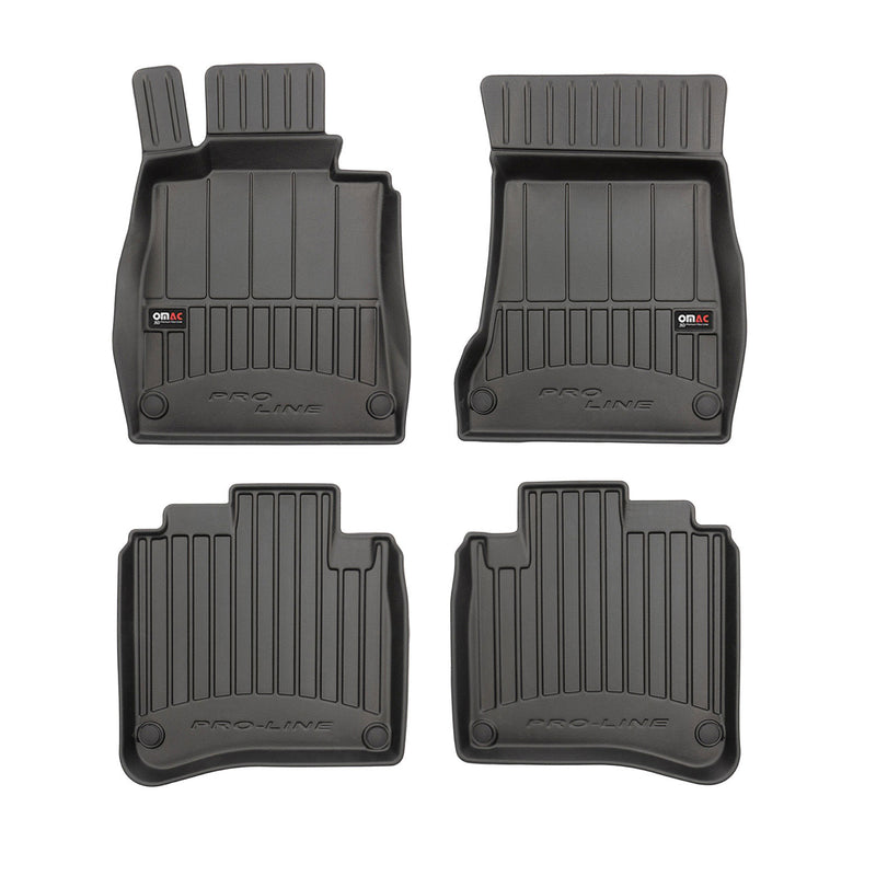 Tappetini lunghi Mercedes Classe S V222 X222 2014-2020 in TPE nero, 4 pezzi