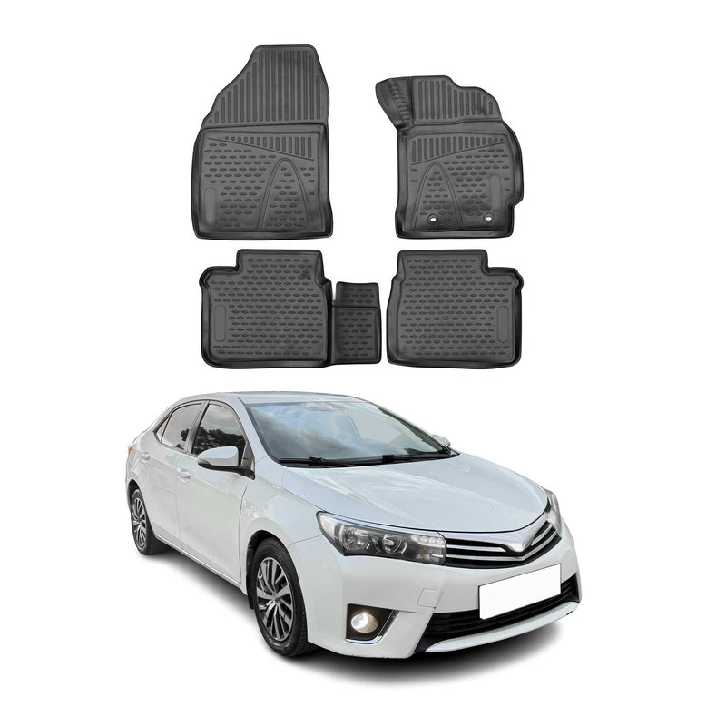2014-2025 Toyota Corolla Fußmatten TPE Schwarz 4 tlg