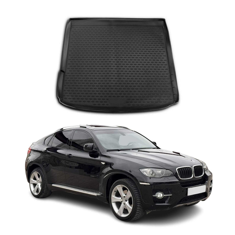 Tappetino per bagagliaio per BMW X6 E71 E72 2007-2014 Gomma TPE Nero