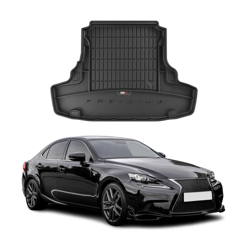 Vassoio portabagagli in gomma OMAC per Lexus IS 2013-2025, vassoio portabagagli in TPE nero