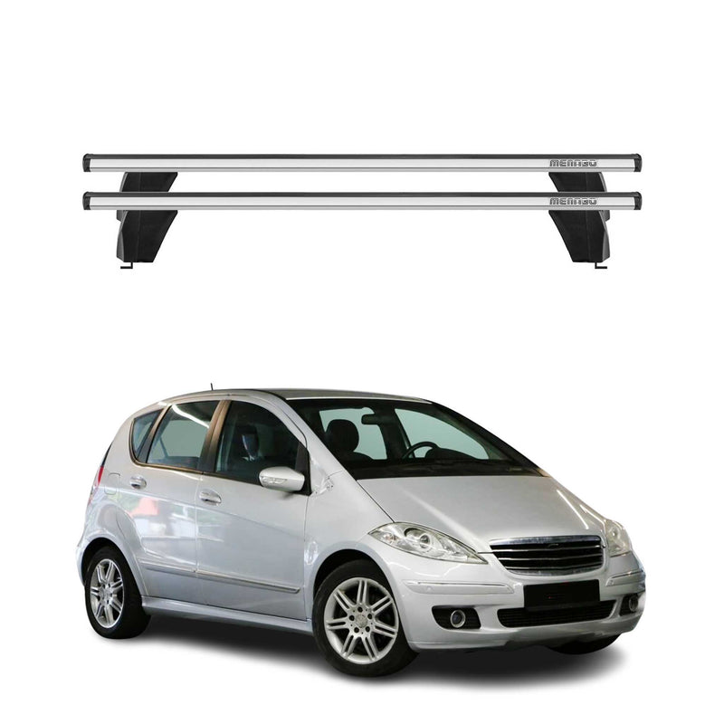 Barre portatutto Menabo per Mercedes Classe A W169 2004-2012 ABE grigio alluminio