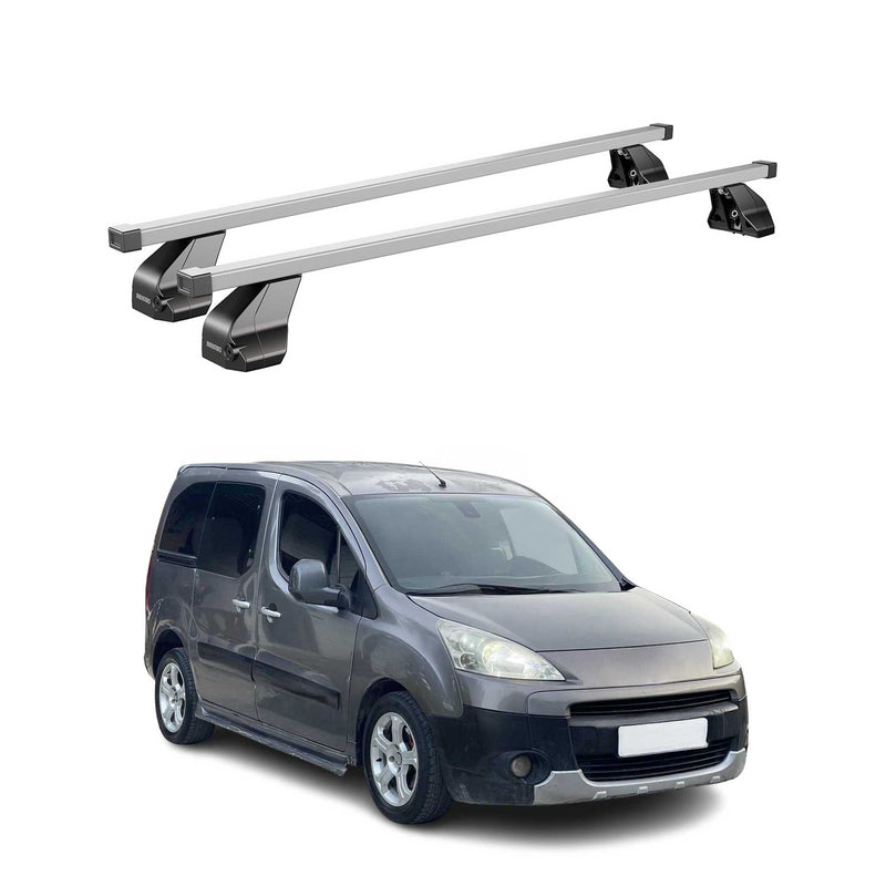 Portapacchi in acciaio Menabo per Peugeot Partner Tepee 2008-2019 grigio