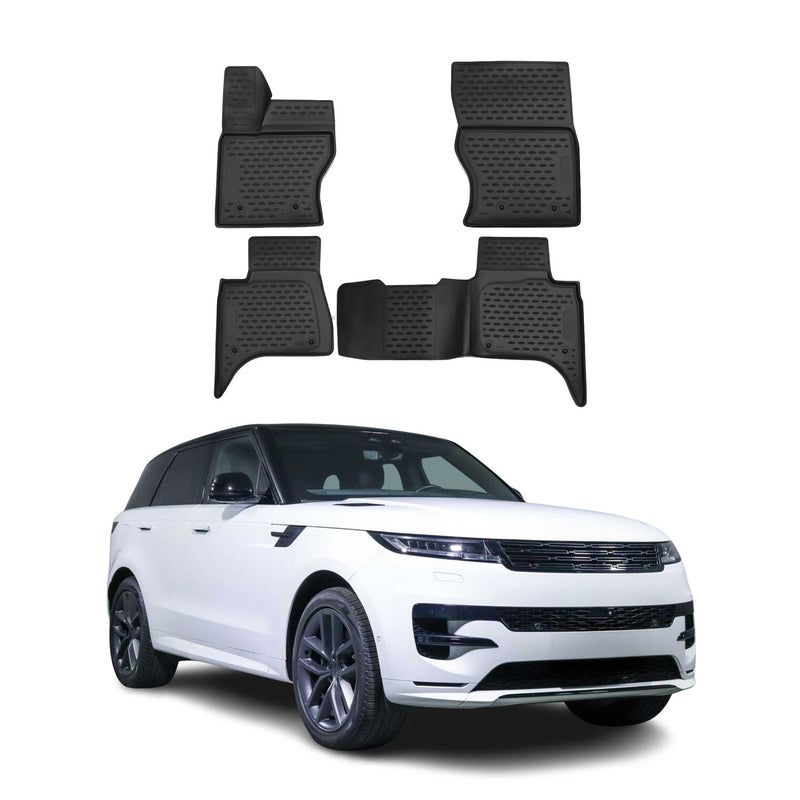 Tappetini Land Rover Range Rover LW 2013-2021 in TPE nero, 4 pezzi