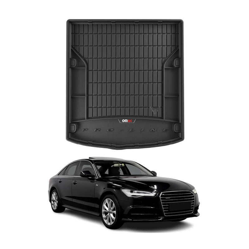 OMAC Gummi Kofferraumwanne für Audi A6 Limo C7 2011-2018 TPE Laderaumwanne