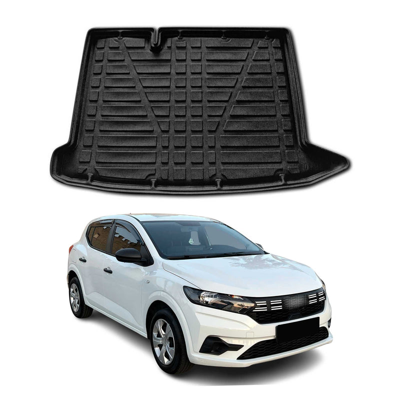 Vasca baule per Dacia Sandero 3 2021-2025 Gomma TPE Nero