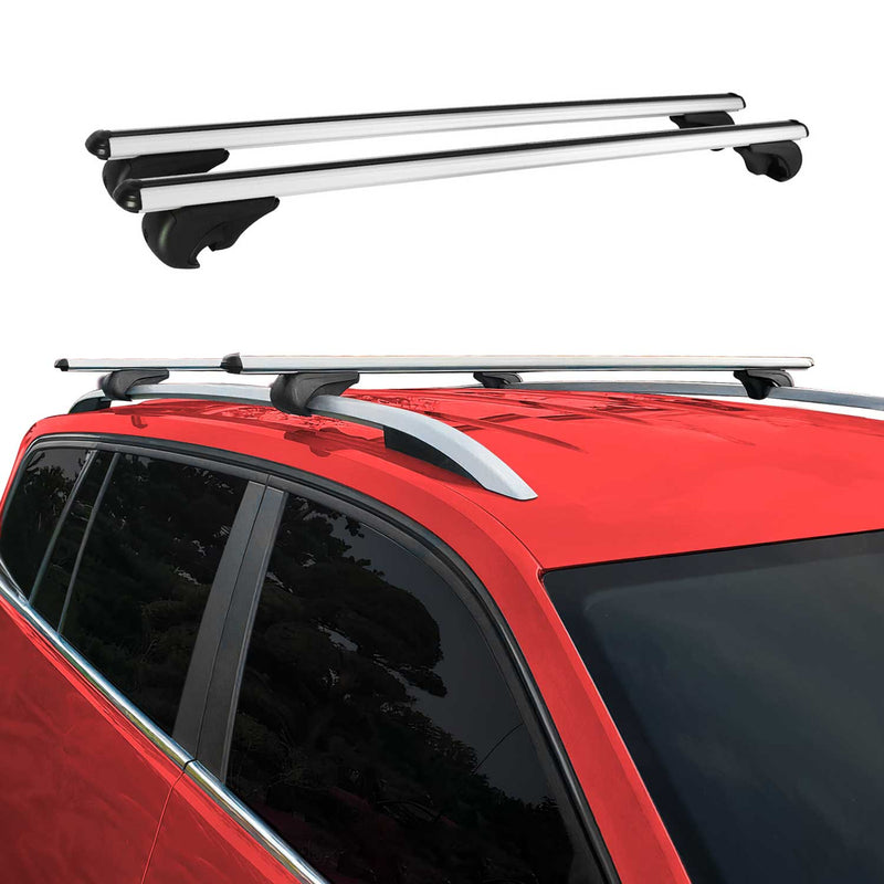 Portapacchi da tetto per BMW X7 G07 2019-2025, base portapacchi in alluminio argento 2x