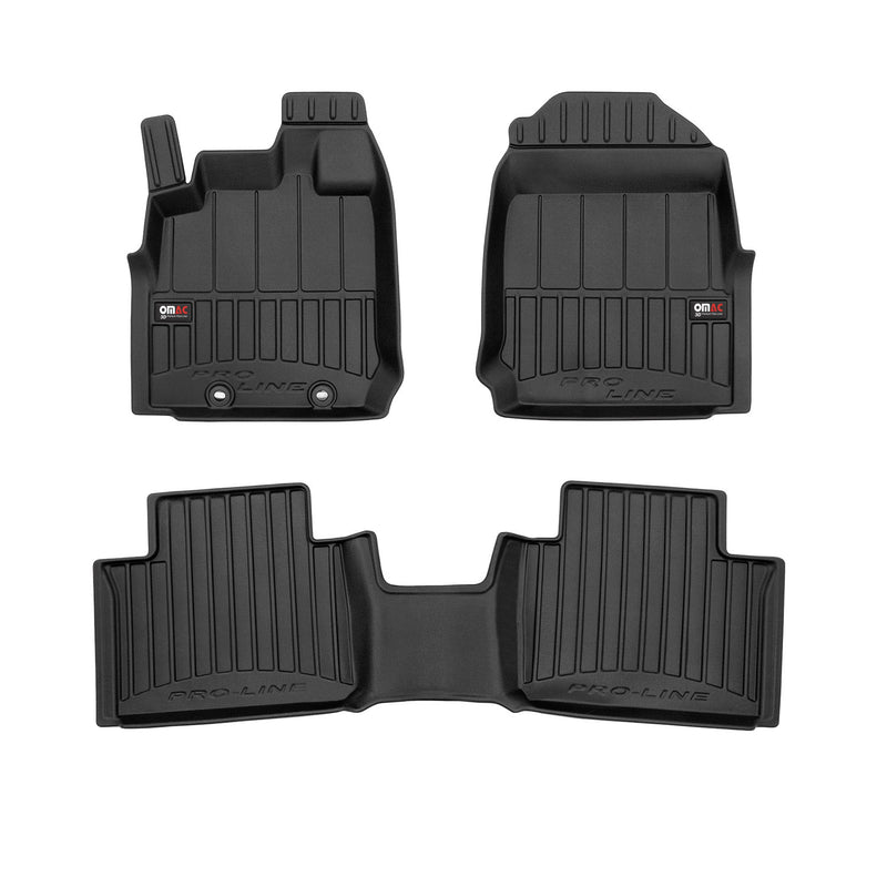 Tappetini in TPE neri per cabina estesa Isuzu D-Max 2019-2025, 3 pezzi