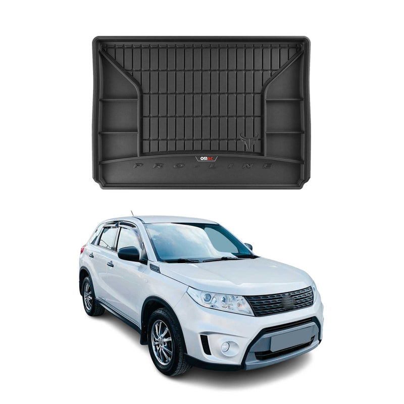 Vassoio portabagagli in gomma OMAC per Suzuki Vitara 2014-2025, vassoio portabagagli in TPE, nero
