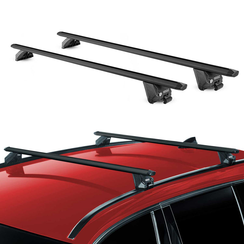 Portapacchi da tetto per BMW Serie 5 Touring F11 G31 2010-2025 Alu Nero 2x ABE