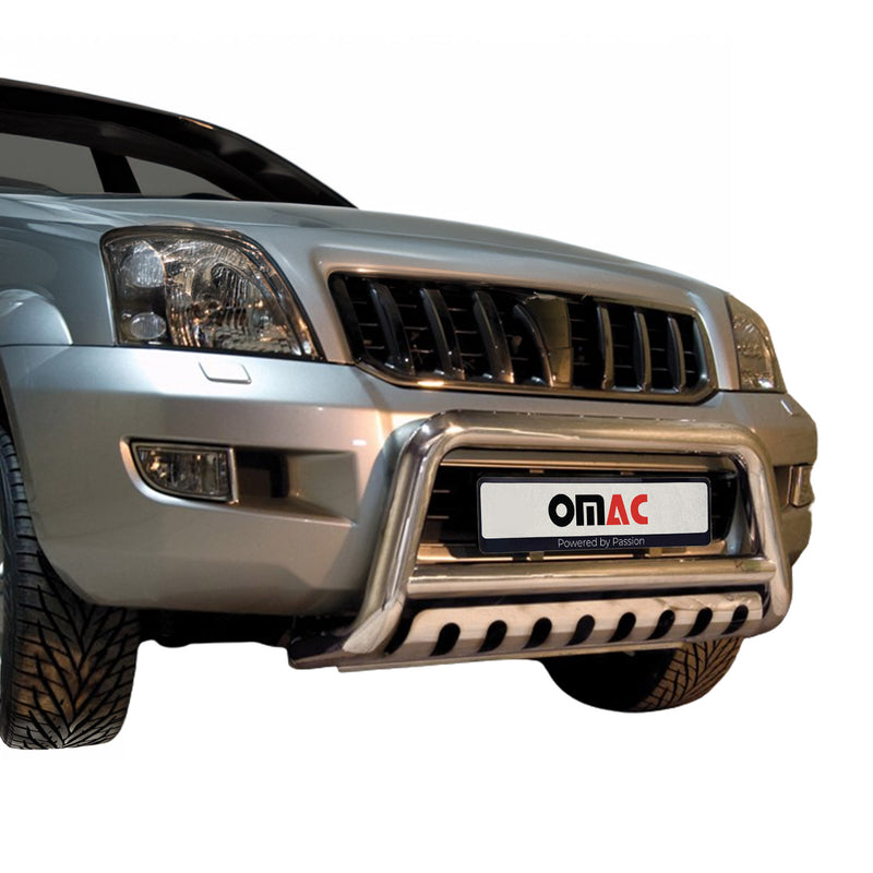 Barra di protezione anteriore per Toyota Land Cruiser 120 2003-09 Grigio ABE