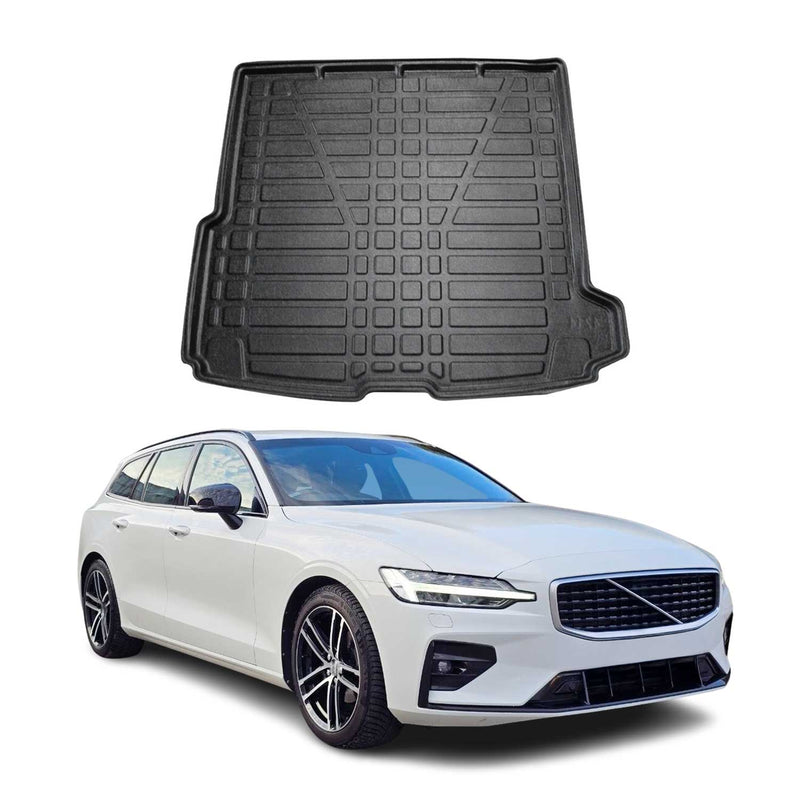Vasca per bagagliaio per Volvo V60 2018-2025 Gomma TPE Nero
