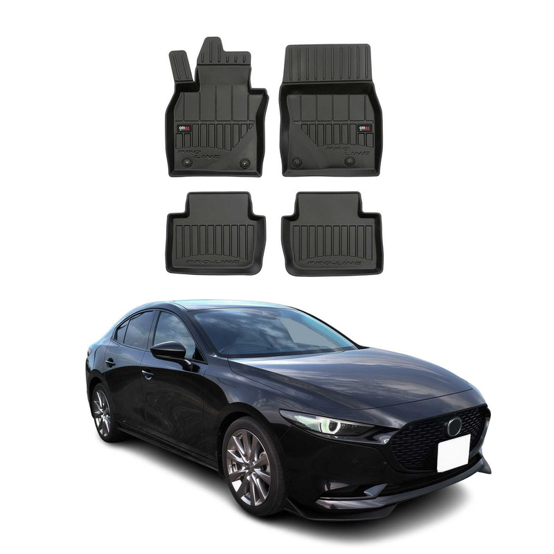 2019-2025 Mazda 3 Schrägheck Fußmatten TPE Schwarz 4 tlg