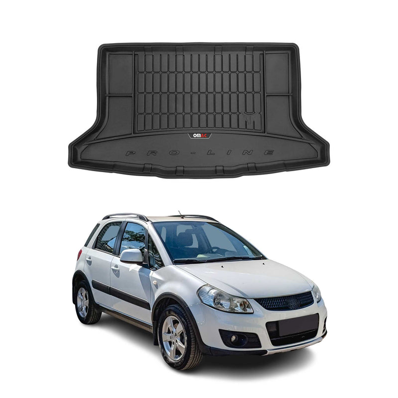 Vassoio portabagagli in gomma OMAC per Suzuki SX4 2006-2014, vassoio portabagagli in TPE nero