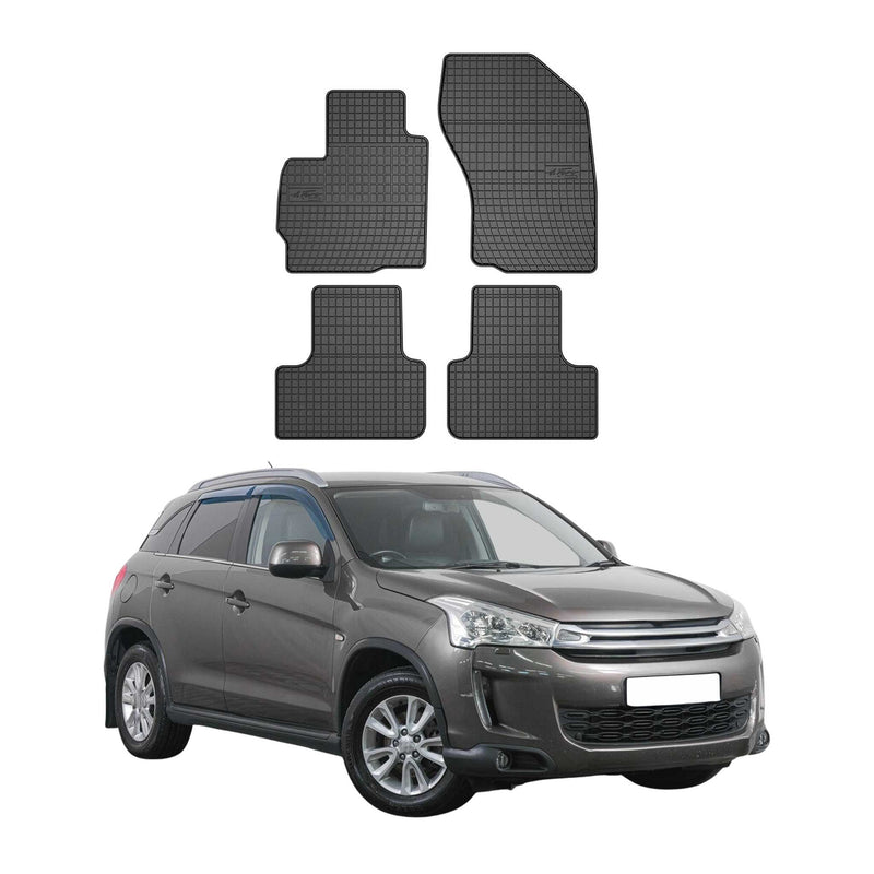 Tappetini Citroen C4 Aircross 2012-2017 TPE Nero 4 pezzi