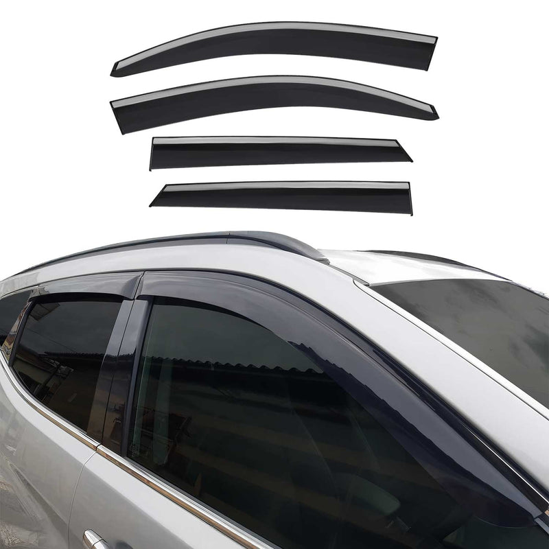 4 deflettori antivento e antipioggia per Hyundai Tucson 2015-2020 in acrilico scuro