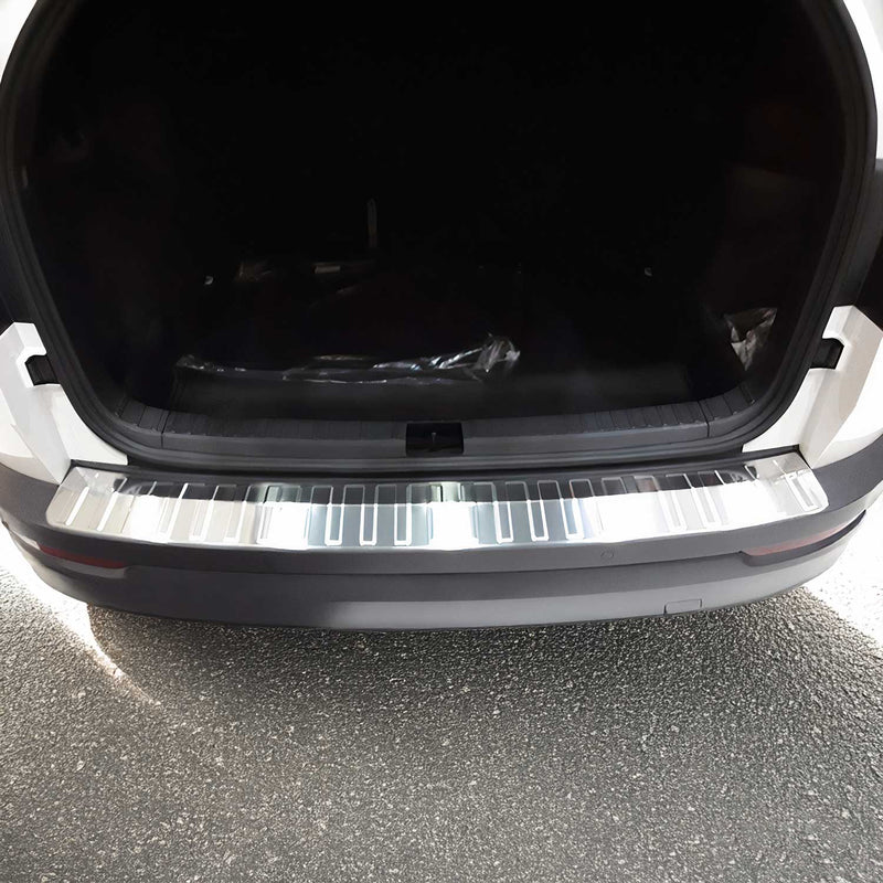 Protezione paraurti per soglia di carico per Skoda Karoq 2017-2021 in acciaio inox argento