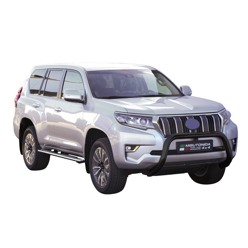 Barra di protezione anteriore per Toyota Land Cruiser Prado J150 2018-2025 ø76 Nero