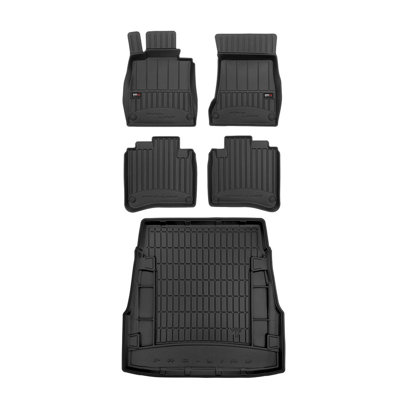Set di tappetini e vaschetta per bagagliaio OMAC per Mercedes Classe S W222 2013-2020 in gomma