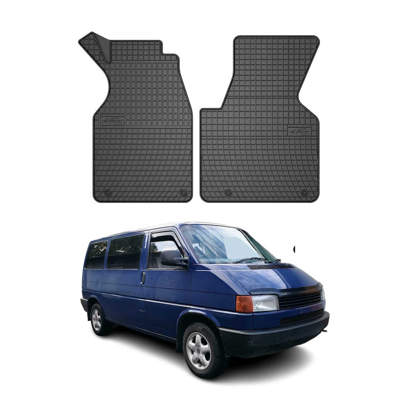 Tappetini in gomma neri per VW Transporter T4 1990-2003, 2 pezzi