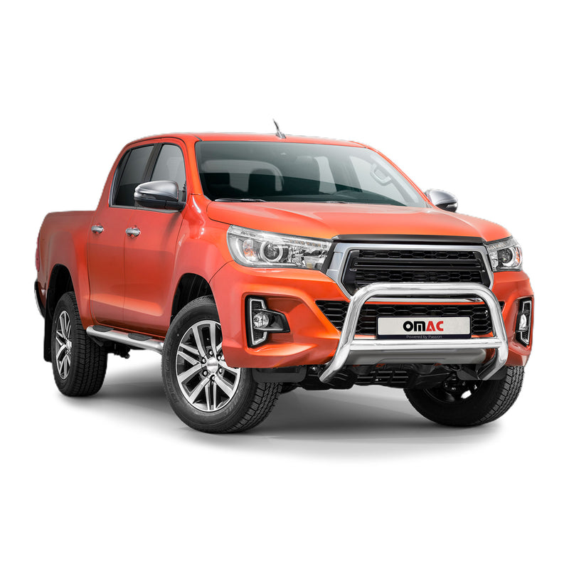 Protezione anteriore per Toyota Hilux 2018-2022 ABE acciaio argento
