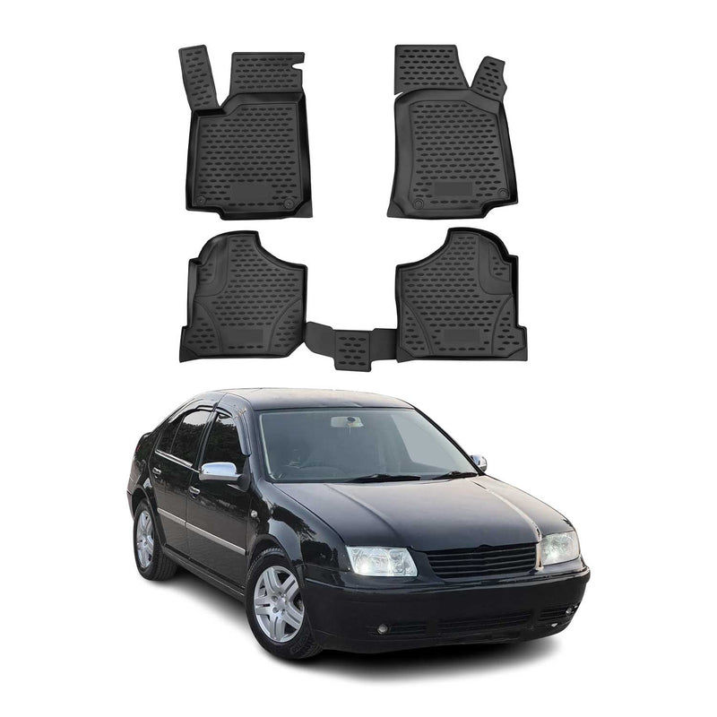 Tappetini VW Bora 1998-2004 TPE Nero 4 pezzi