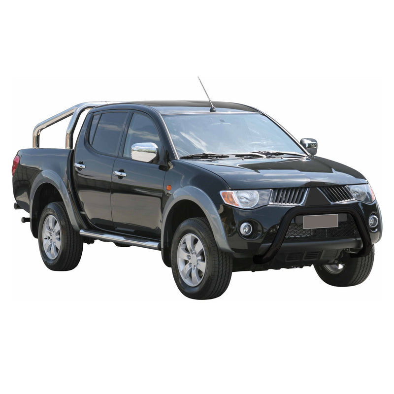 Protezione anteriore per Mitsubishi L200 2006-2009 ø76mm acciaio nero