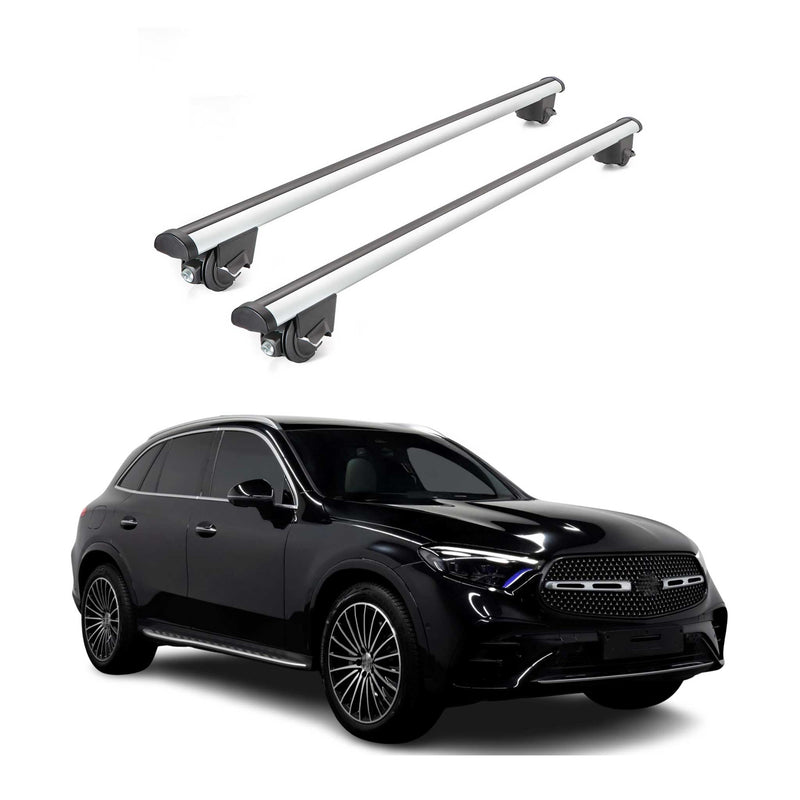 Portapacchi per Mercedes GLC X254 2023-2025, portapacchi grigio 100 kg