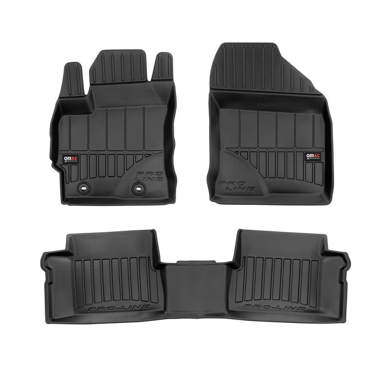 Tappetini in TPE neri per Toyota Auris Hybrid 2012-2018, 3 pezzi