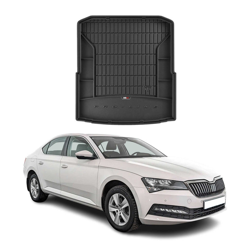 OMAC Gummi Kofferraumwanne für Skoda Superb 2015-2025 TPE Laderaumwanne Schwarz