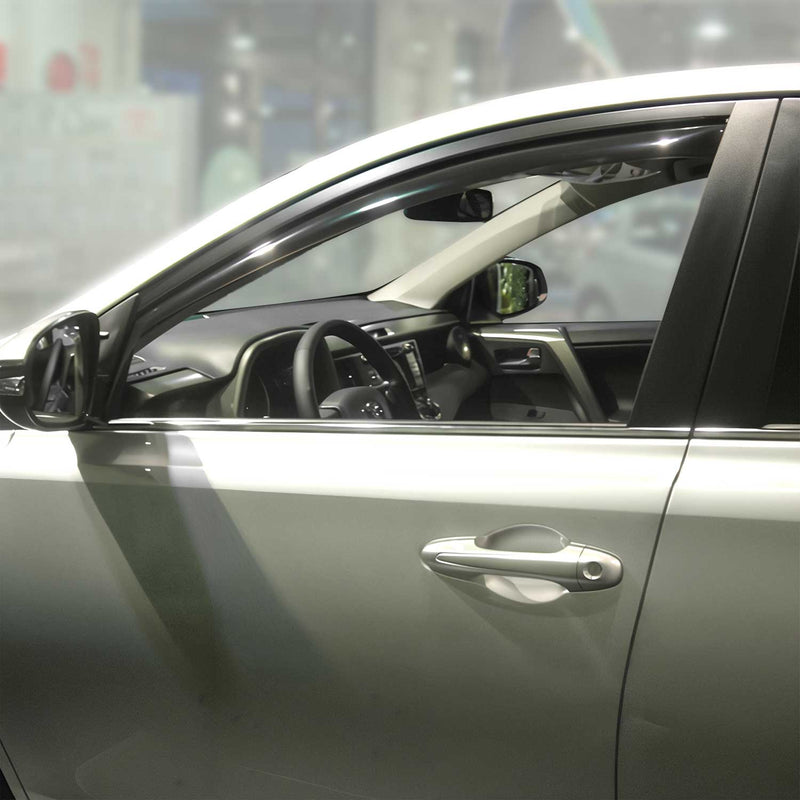 Deflettore antivento e antipioggia per Toyota RAV4 2013-2018 acrilico scuro 2 pezzi