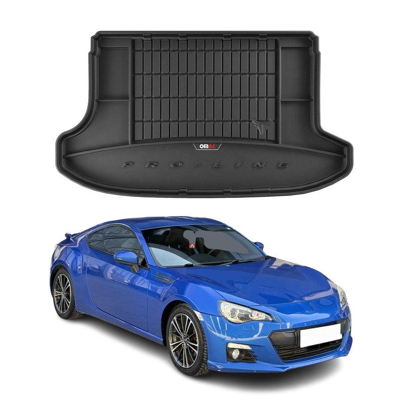 Vassoio portabagagli in gomma OMAC per Subaru BRZ 2013-2020, vassoio portabagagli in TPE, nero
