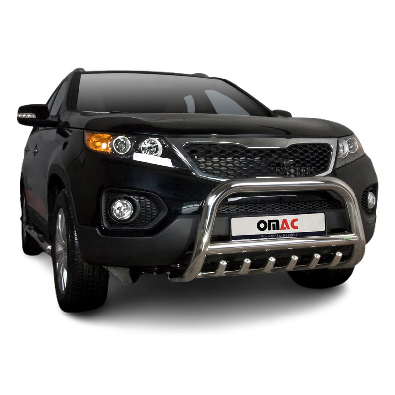 Barra di protezione anteriore in acciaio inox per Kia Sorento 2010-2012 ABE Silver Protection