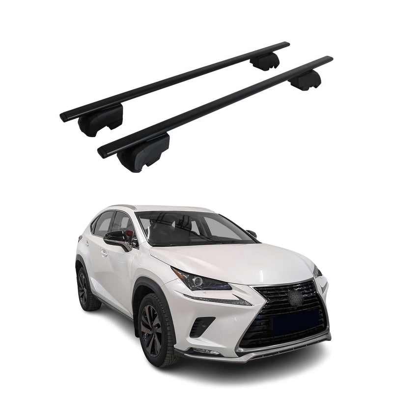Portapacchi da tetto per Lexus NX 2015-2021, base ABE, alluminio, nero