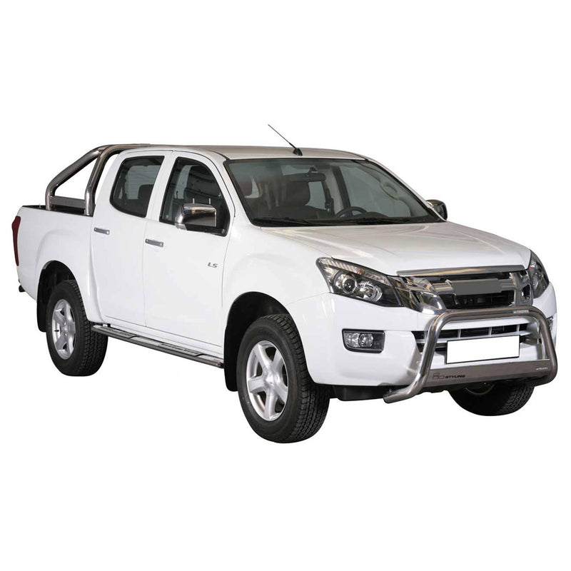 Protezione anteriore per Isuzu D-Max 2012-2019 ø63mm acciaio argento