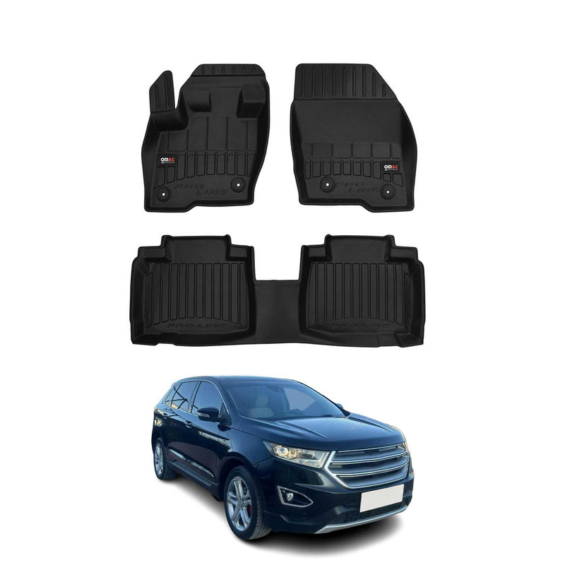 Tappetini Ford Edge 2014-2024 TPE Nero 4 pezzi