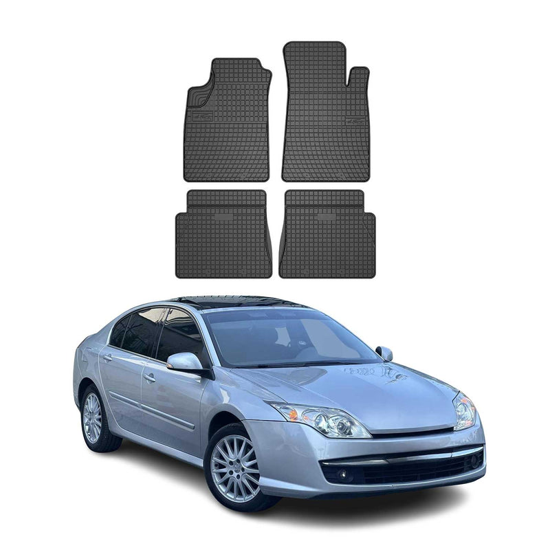 Tappetini in gomma neri per Renault Laguna 2007-2015, 4 pezzi