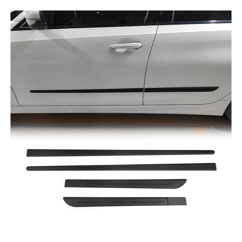 Seitentürleiste Türleisten Türschutzleisten für Citroen C4 ABS Matt Schwarz 4x
