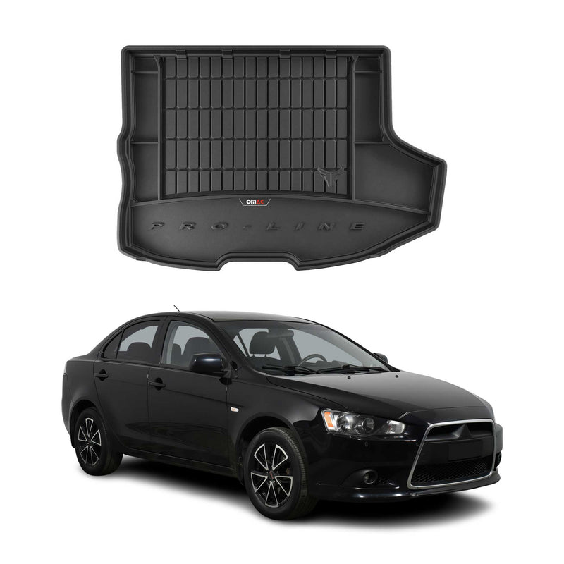 Vassoio portabagagli in gomma OMAC per Mitsubishi Lancer Sportback 2007-16 con subwoofer