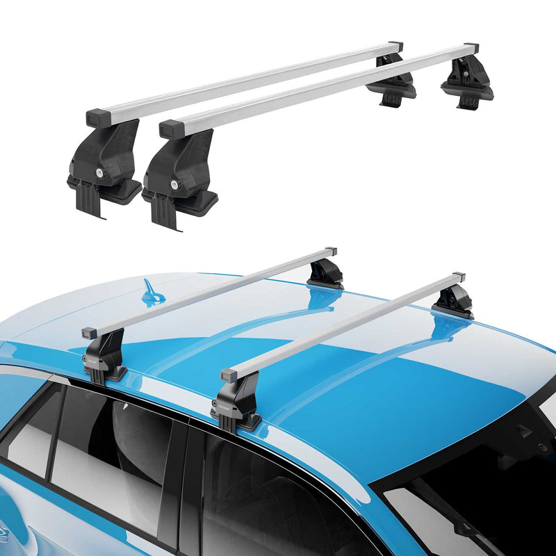 Portapacchi Menabo per BMW X3 E83 2003-2010 in acciaio argento ABE 2x
