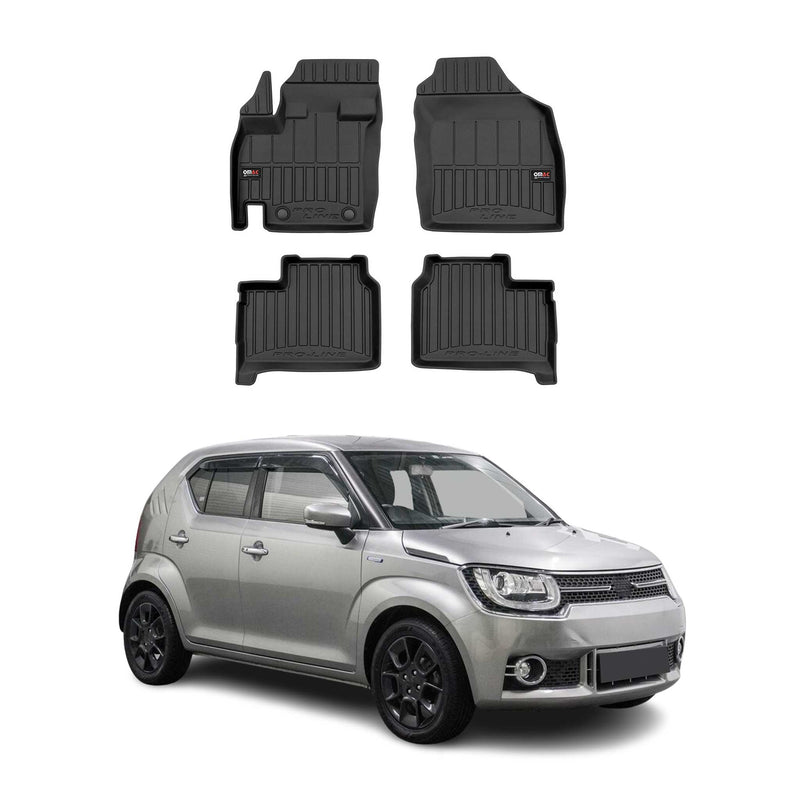 Tappetini Suzuki Ignis 2016-2025 TPE Nero 4 pezzi