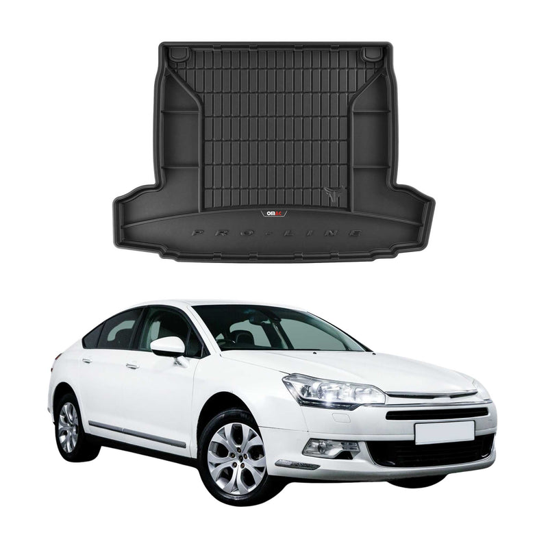 Vasca portabagagli in gomma OMAC per Citroen C5 2008-2017, vasca portabagagli in TPE, nera