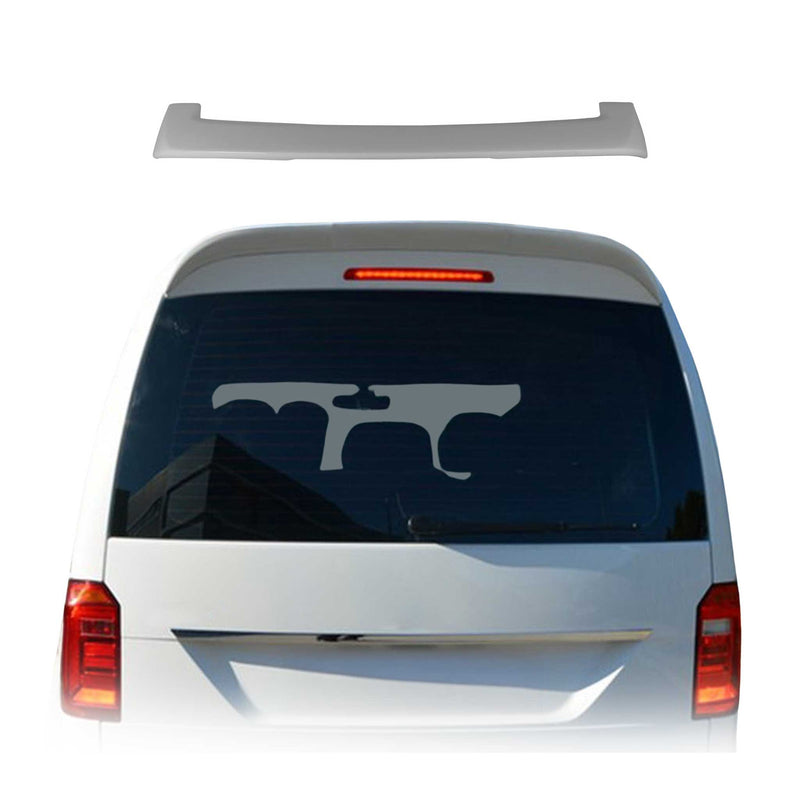 Heckspoiler Heckflügel Hecklippe für VW Caddy 2015-2025 Farbe LB9A ABS Weiß 1tlg