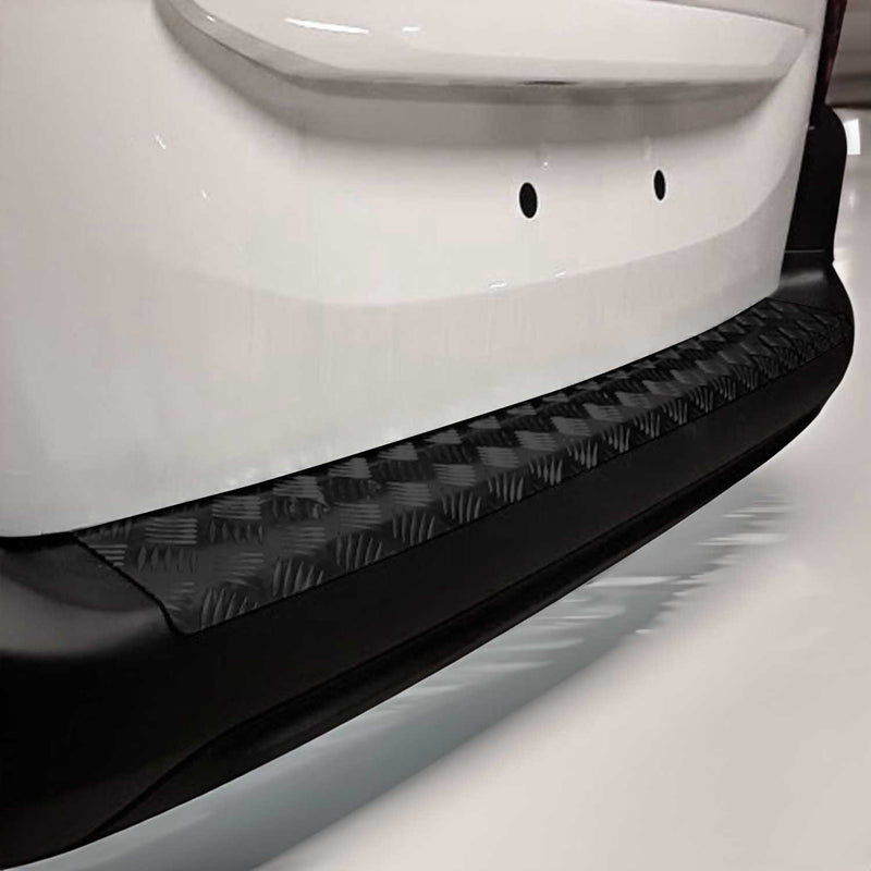 Protezione paraurti per soglia di carico per Citroen Berlingo 2019-2025 alluminio nero