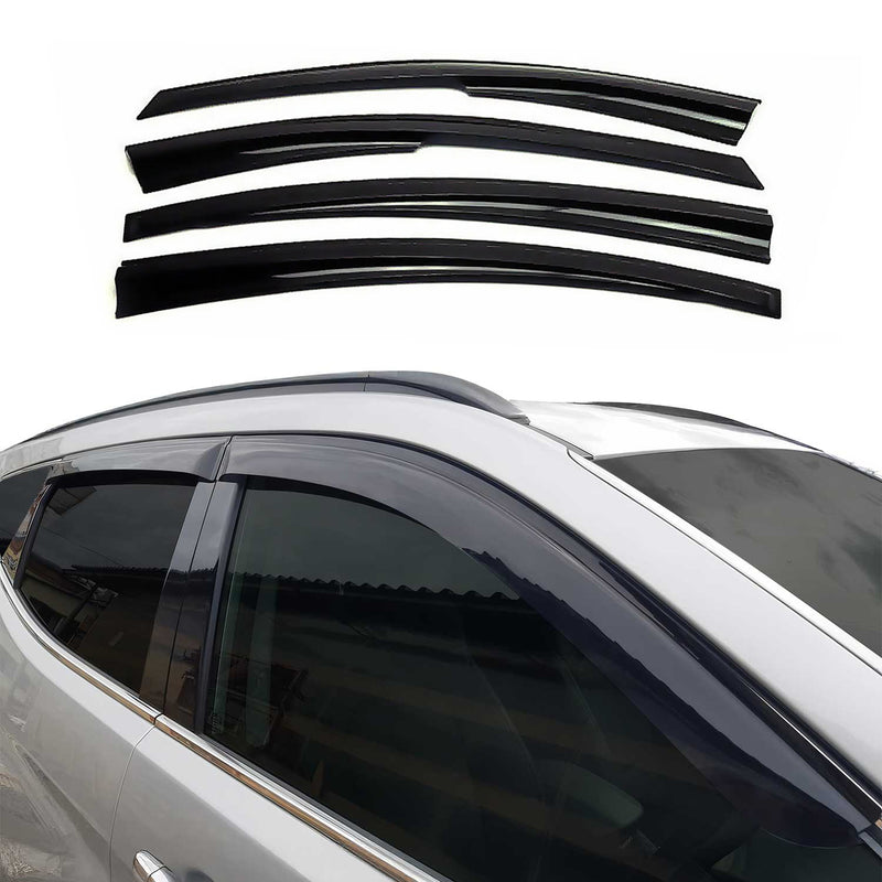 Deflettori antivento e antipioggia per Opel Mokka 2012-2020 in acrilico scuro 4 pezzi
