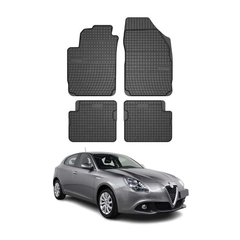 2010-2020 Alfa Romeo Giulietta Fußmatten Gummi Schwarz 4 tlg