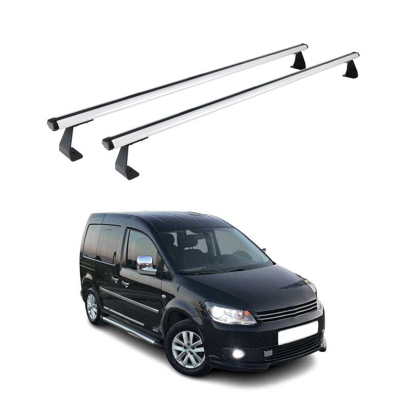 Dachträger Gepäckträger Relingträger für VW Caddy 2003-2015 Aluminium Silber 2x