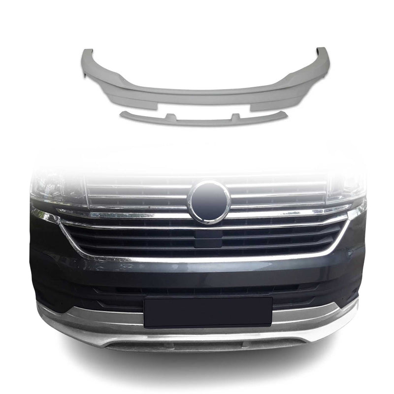 Spoiler anteriore paraurti per VW T6.1 Transporter 2019-2024 primerizzato 2x