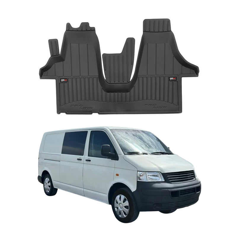 2003-2015 VW Transporter T5 Fußmatten TPE Schwarz 1 tlg